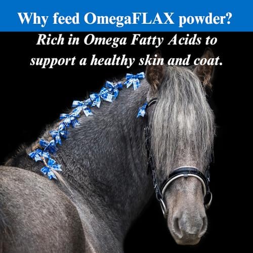 SU-PER OmegaFLAX Flax for Horses - Premium Stabilized Flax Seed Meal & Omega 3 Supplement - Supports Healthy Skin & Coat - 15 Pound