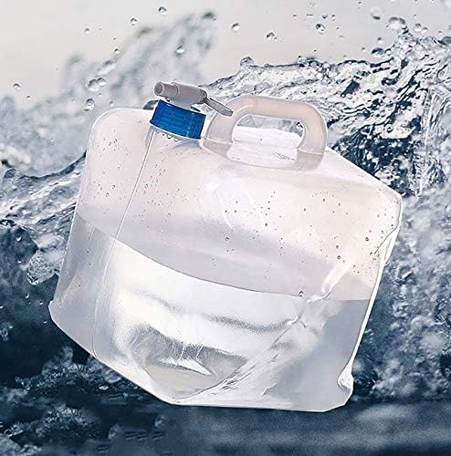 Cedilis 2 Pack 5.3 Gallon Collapsible Water Container with Spigot, Food Safe Water Storage Jug
