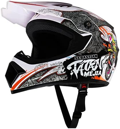 Motocross Helmet ATV Dirt Bike Helmets Off-Road Helmet with Gloves Goggles for Unisex Adult Youth DOT/FMVSS 218 Approved (Medium, Black)