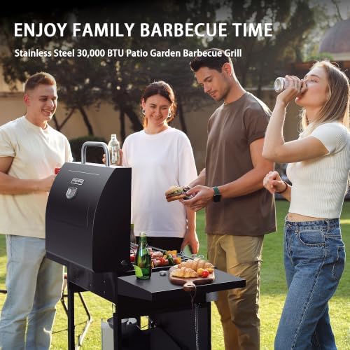 MASTER COOK 3 Burner BBQ Propane Gas Grill, 472 Sq. In. Cooking Area, 30