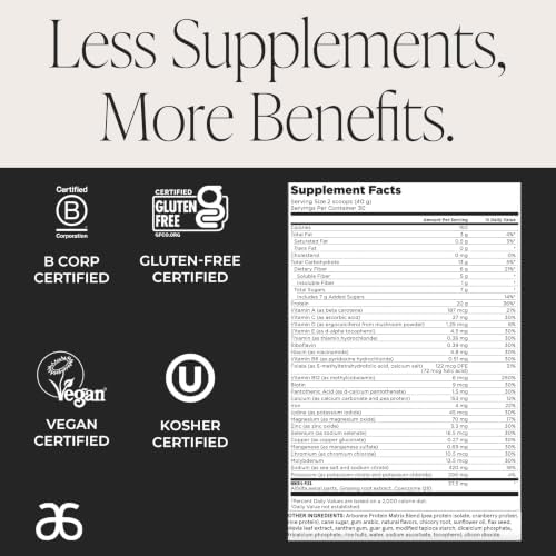 Arbonne Feelfit Pea Protein Shake - Daily Supplement Powder, Vegan Protein for Support of Overall Health, Energy and Well-Being, Vanilla