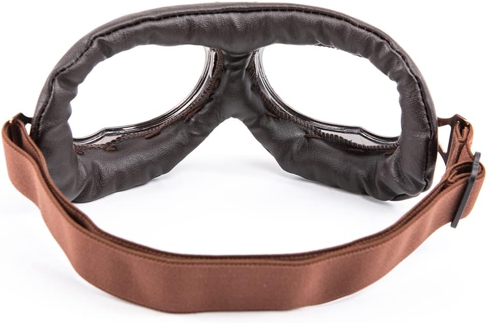 Motorcycle Goggles Anti Fog&Wind&Dust&Sand Aviator Pilot Motocross | Dirt Bike Atv Riding Goggles with Yellow Lens,Fit Over Glasses or Helmet