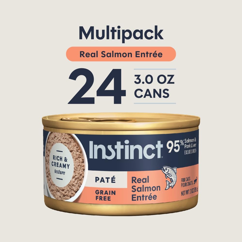 Instinct Original Grain Free Real Rabbit Recipe Natural Wet Canned Cat Food, 3 oz. Cans (Case of 24) | Rich & creamy pate texture, high protein, real rabbit, whole-food ingredients, grain-free, hydration support