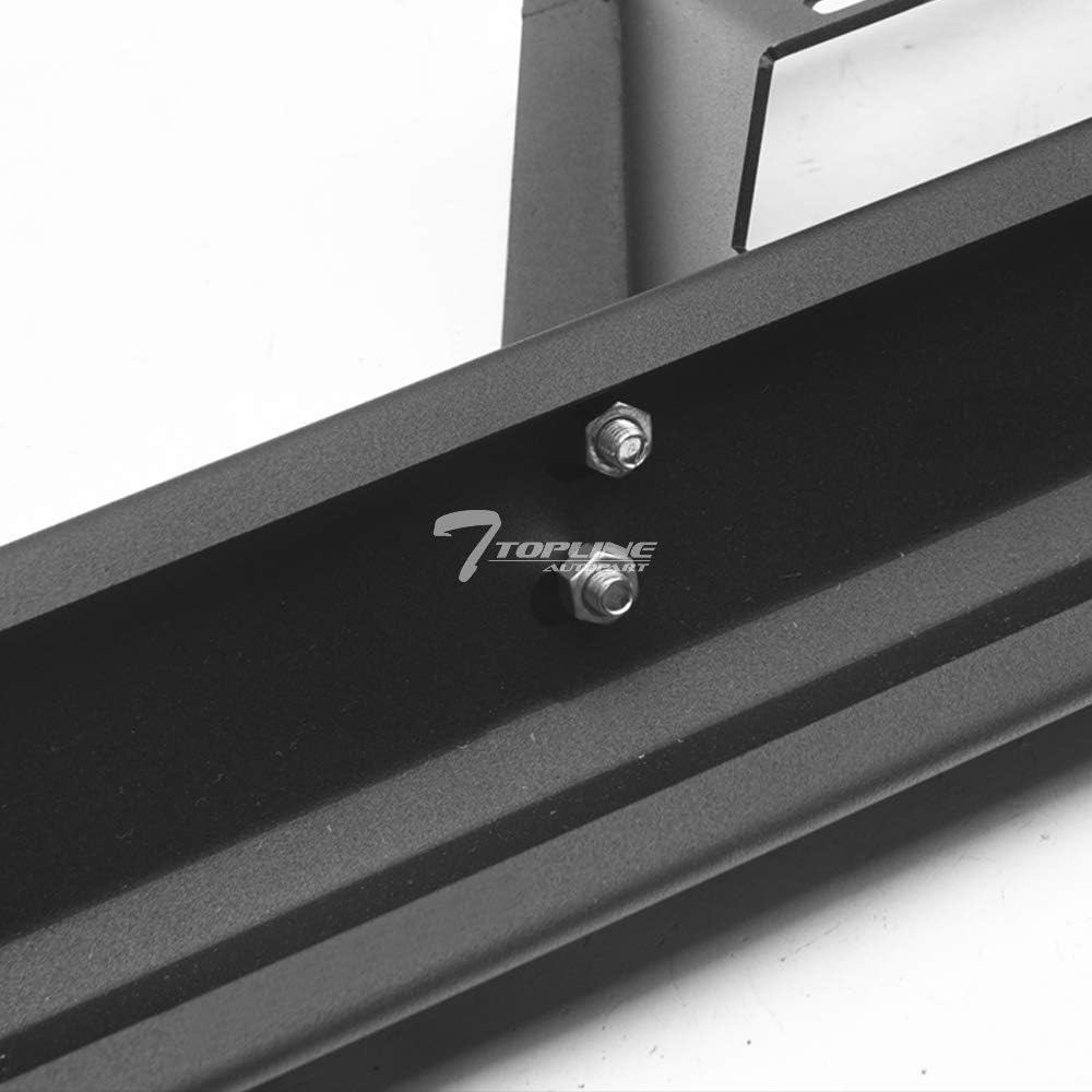 R&L Racing Matte Black Modular Drop Step Nerf Bars Boards Compatible with 2005-2018 Nissan Frontier Crew Cab