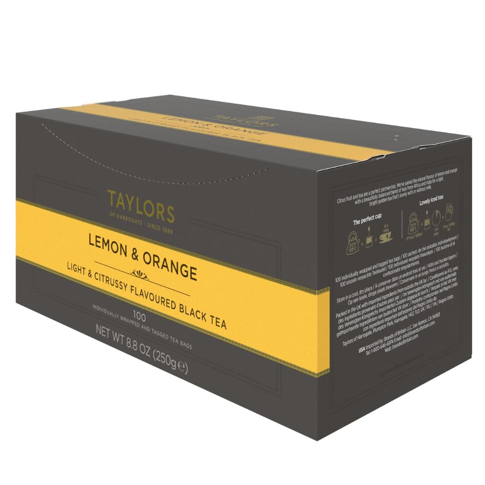 Taylors of Harrogate Green Tea with Jasmine, Individually Wrapped Bags, 20 Count (Pack of 1), Delicate, Floral & Sweet, Caffeinated, Enjoy Hot or Iced, 20 Teabags