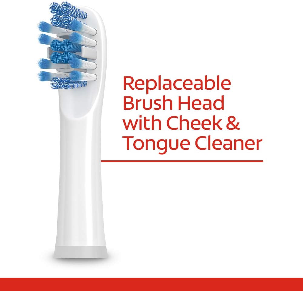 Colgate, 360 Advanced Sonic Battery Power Toothbrush Soft, Whitening, 1 Count