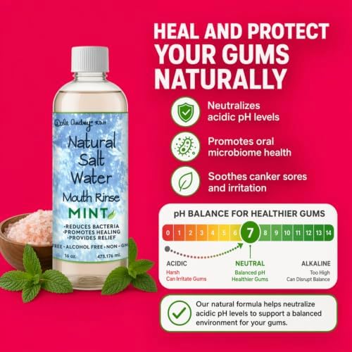 Dale Audrey Pink Himalayan Salt Water Rinse, Cinnamon Mouthwash, 16 oz
