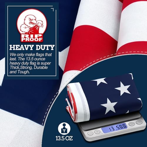 ANLEY Fly Breeze American National Flag 4x6 Foot Polyester - Vivid Color and Fade proof - Canvas Header and Brass Grommets - Banner Flags 4 X 6 Ft