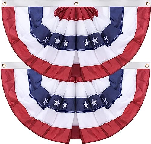 American Flag 4x6 FT, US Flags with Embroidered Stars, Sewn Stripes, Brass Grommets, Durable USA Flag for Outdoor