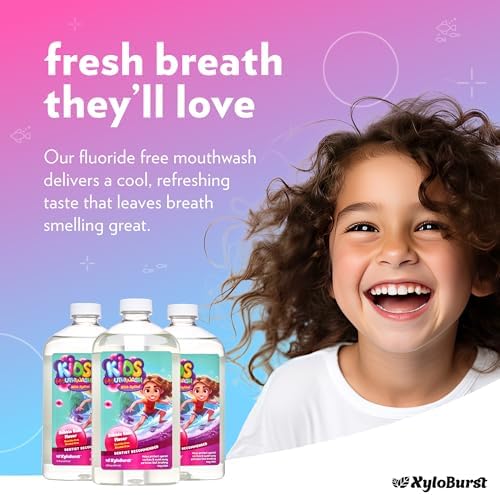 Xyloburst Oral Rinse Mouthwash - Natural Xylitol Mouthwash | Fluoride Free Mouth Wash | Alcohol Free Mouth Wash | Fresh Mint Mouth Rinse | SLS Free