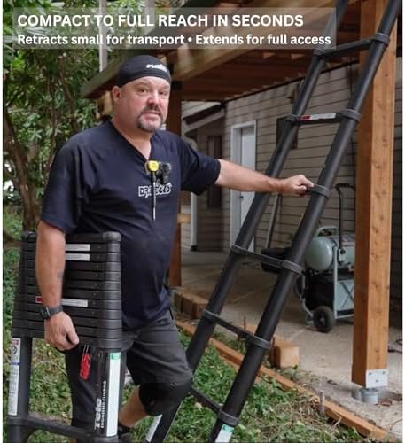 Telesteps 1600ET Tactical Telescoping Extension Ladder – 12.5 ft Height