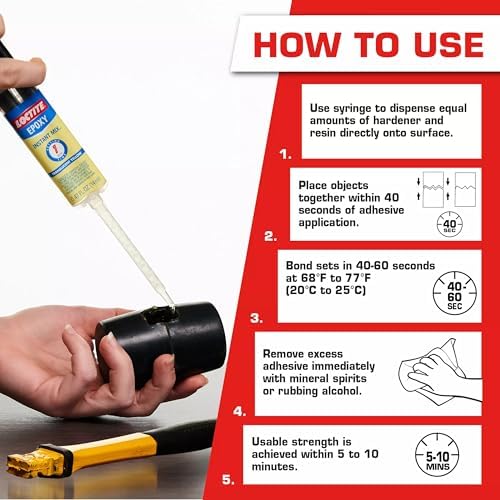 Loctite Epoxy Instant Mix 1 Minute, 0.47 fl oz