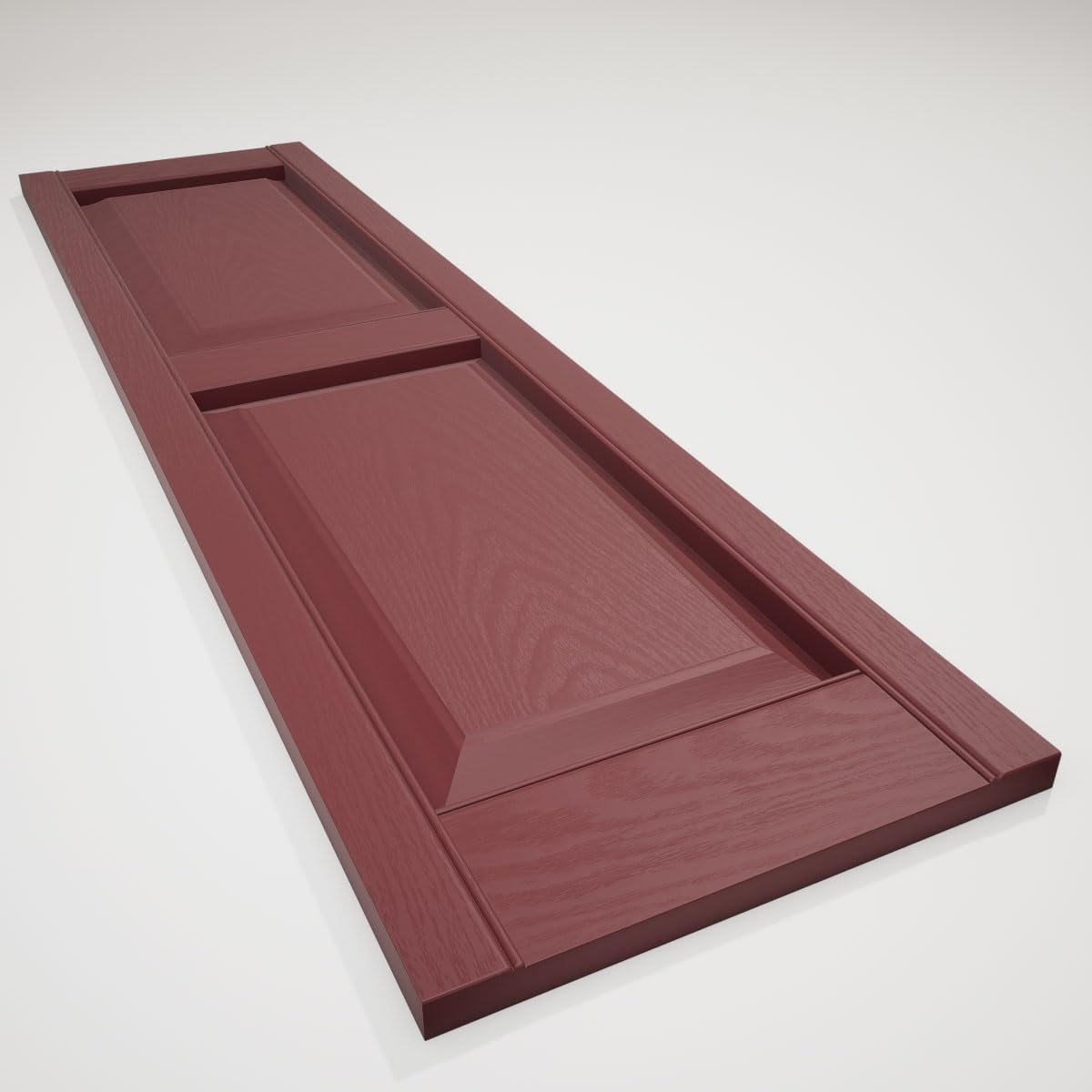 Mid America 00021247002 Standard Size Williamsburg Double Panel Vinyl Shutters, w/Installation Shutter-Lok's & Matching Screws (Per Pair), 002, 12"W x 47"H, Black