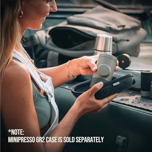 Wacaco Minipresso GR, Portable Espresso Machine, Compatible Ground Coffee, Hand Coffee Maker, Travel Gadgets, Manually Operated, Perfect for Camping, Hiking