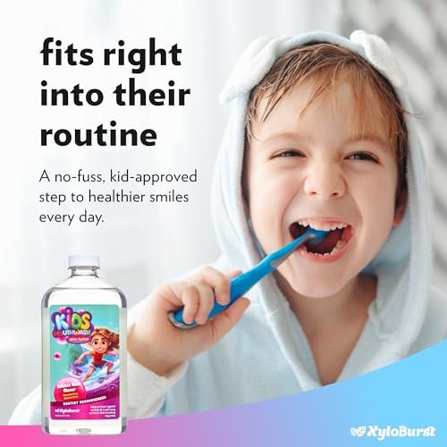 Xyloburst Oral Rinse Mouthwash - Natural Xylitol Mouthwash | Fluoride Free Mouth Wash | Alcohol Free Mouth Wash | Fresh Mint Mouth Rinse | SLS Free