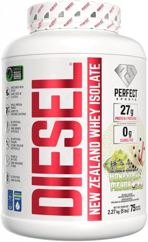 PERFECT SPORTS Diesel Whey Protein Isolate, Milk Chocolate, 2 lb