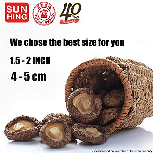 FUYUKI Dried Mushrooms Dried Shiitake Mushrooms Dehydrated Mushrooms 16 oz.