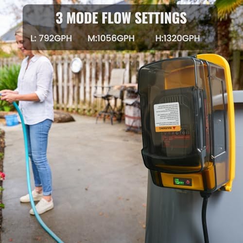 Cordless Submersible Sump Pump Compatible with Dewalt 20V/60V MAX Battery | Tool Only