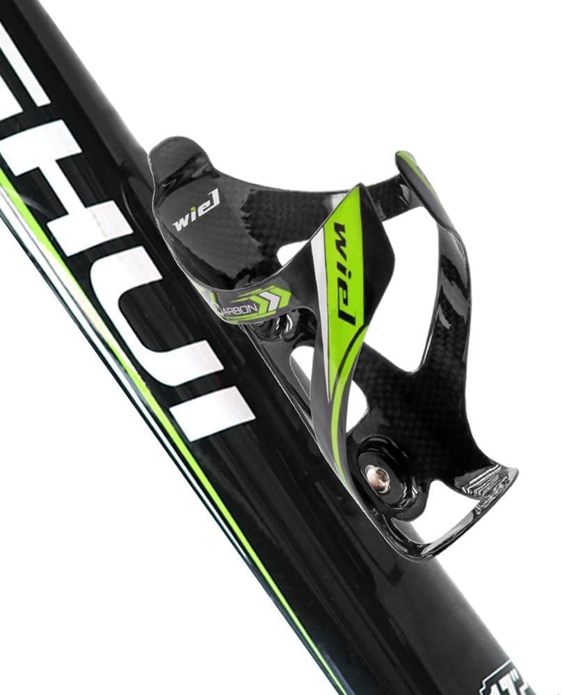Wiel Full Carbon Fiber Bicycle Bike Light Drink Water Bottle Cage Holder