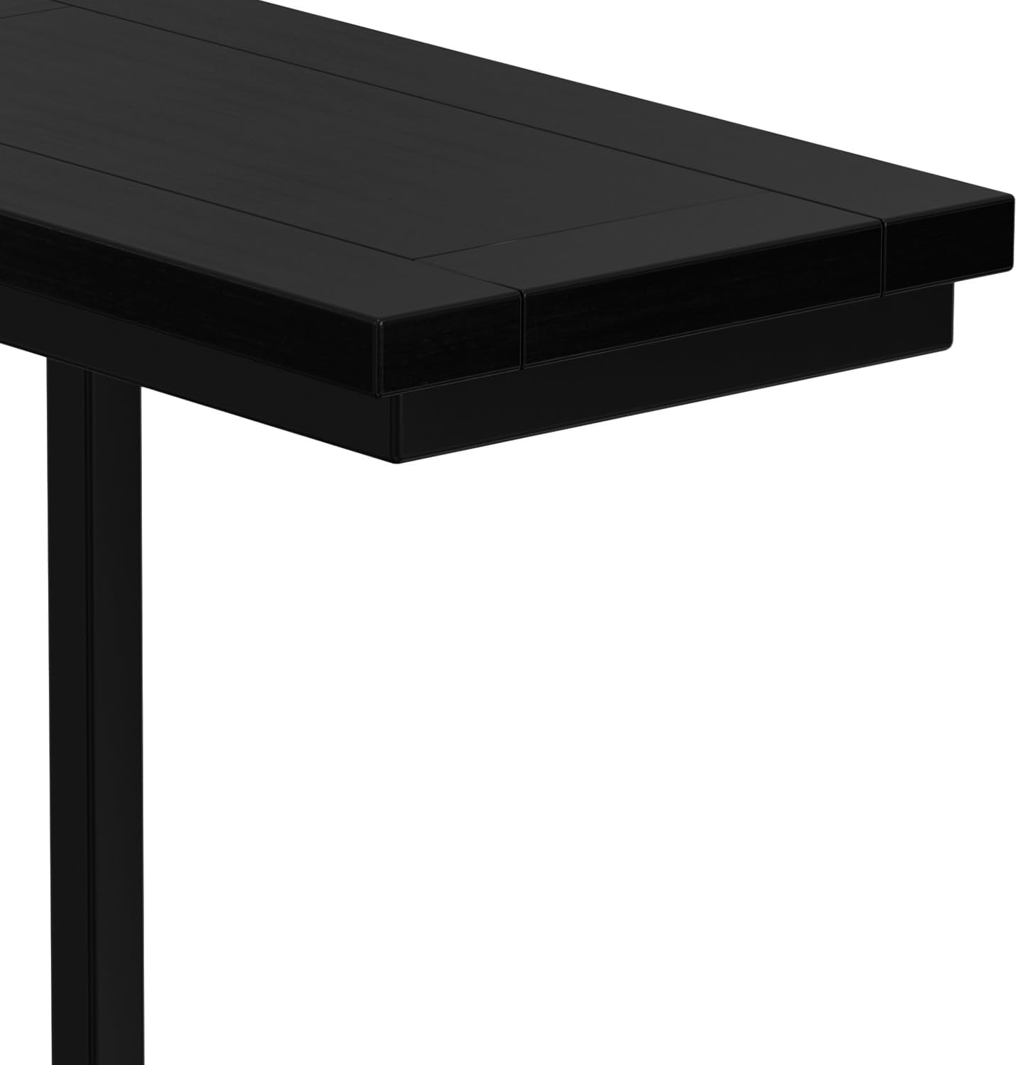 SIMPLIHOME Skyler 18" Wide Solid Wood C-Side End Table in Dark Cognac Brown | Industrial slide-under accent table with open frame, assembled; perfect for living rooms as a side table or sofa table.