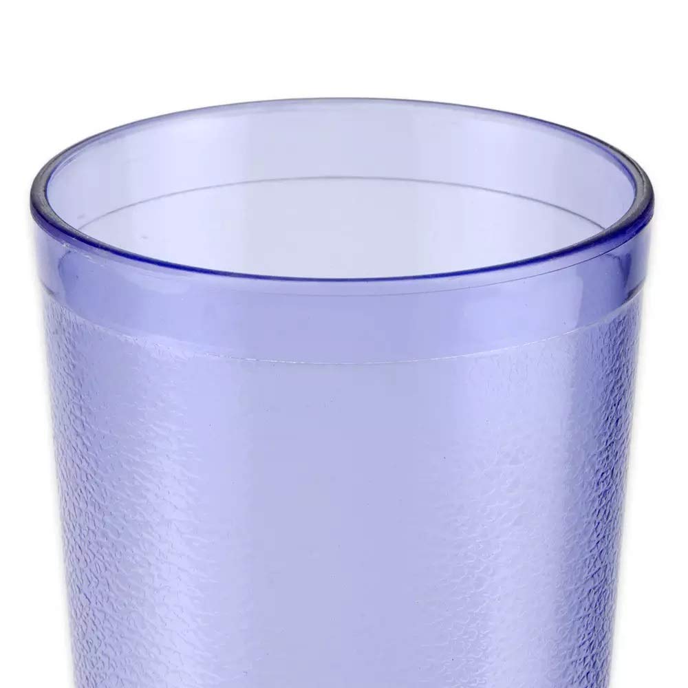 G.E.T. 6620-1-BL Heavy-Duty Plastic Restaurant Tumblers, 20 Ounce, Blue (Set of 12) | Dishwasher safe, BPA-free, Shatterproof, Stackable, Restaurant service, Great for Water, Juice, Soft Drinks and Cocktails
