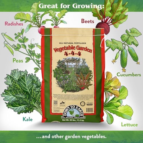 Down To Earth All Natural Fertilizers Organic Vegetable Garden - 25 lb