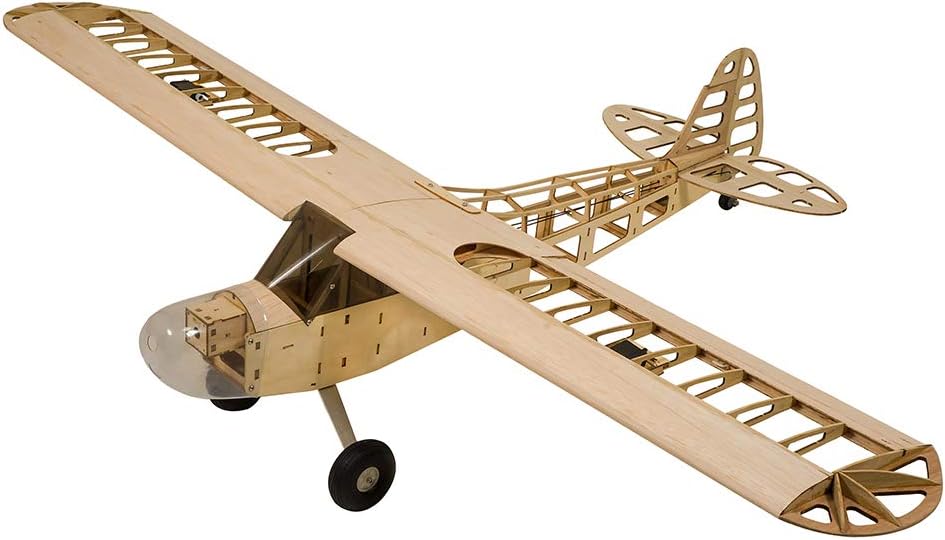 Viloga RC Balsa Airplane Kit Piper Cub J3, Laser Cut 46" Wooden Model Airplanes Kits to Build for Adults