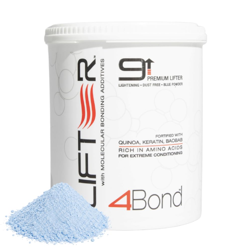 4BOND Premium Hair Bleach Powder Lightener | Blue Based Lightener | Up To 9 Levels Of Lift | Infused with Amino Acids, and Quinoa