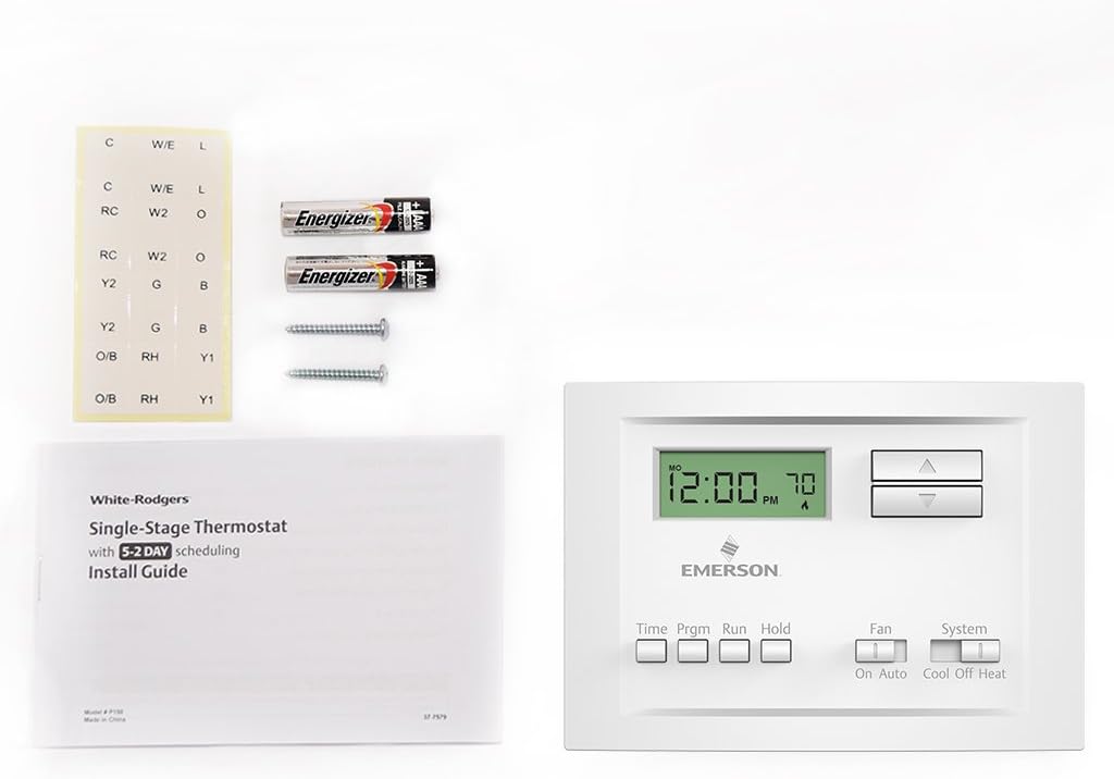 White Rodgers P150 Single Stage Programmable Thermostat