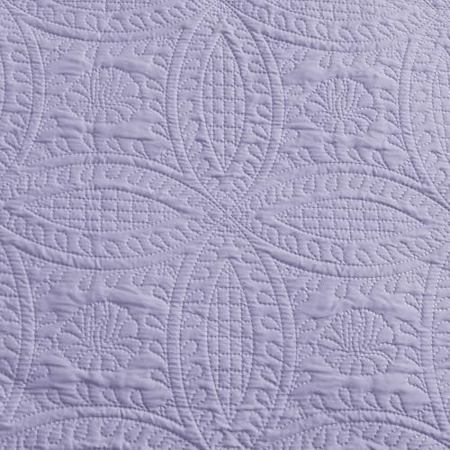 Love's cabin Quilts for Queen Bed Blue Bedspreads - Soft Bed Summer Lightweight Bedspread Comforter - Modern Style Coin Pattern Coverlet for All