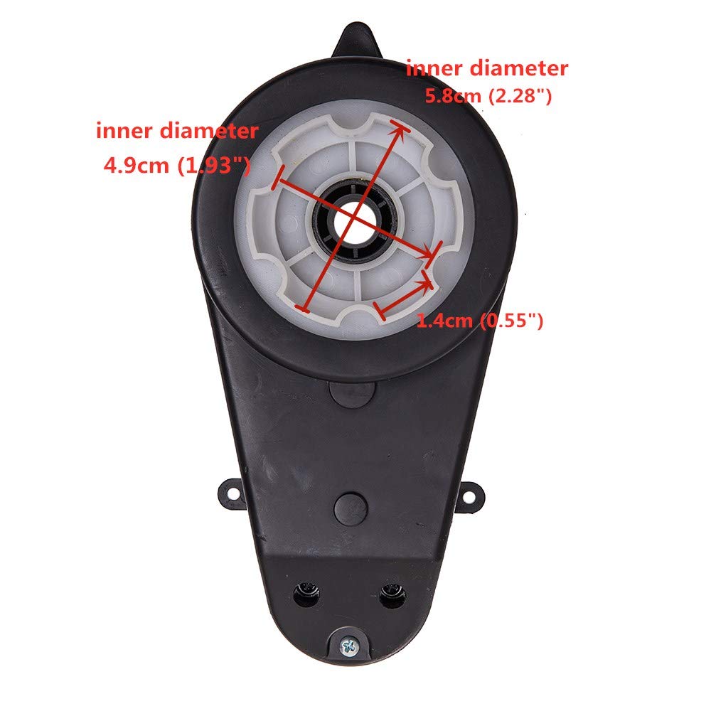 weelye 12V550 40000RPM Gearbox with High Torque 12V DC Motor for Kids Ride on Car SUV Parts