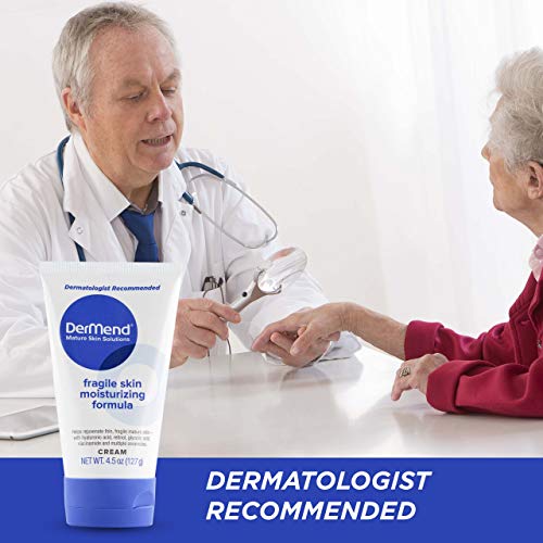 DerMend Fragile Skin Moisturizer 4.5 oz - Firms Aging Skin & Mature Skin | Specialized Formula to Restore & Rejuvenate Mature Skin
