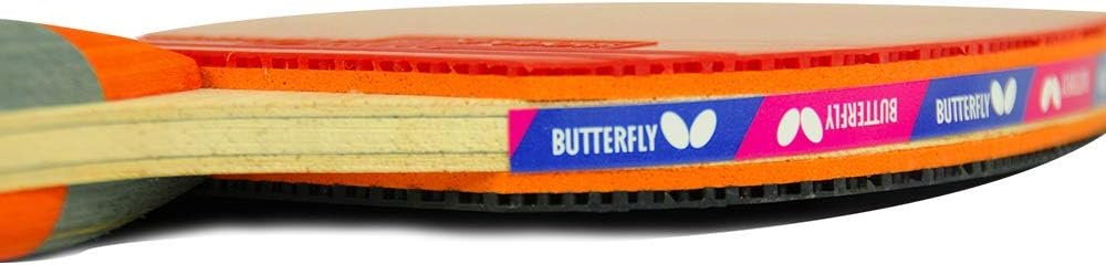 Butterfly Timo Boll Carbon Fiber Ping Pong Paddle | ITTF Approved Table Tennis Racket | Ping Pong Sponge and Rubber | Carbon Layers in Ping Pong Racket for Power | Professional Ping Pong Paddle