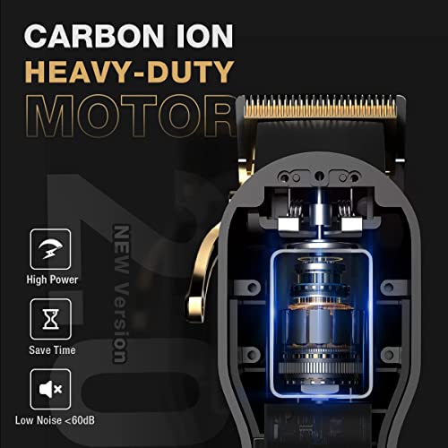 SUPRENT® PRO Professional Hair Clippers for Men- Hair Cutting Kit & Zero Gap T-Blade Trimmer Combo- Cordless Barber Clipper Set with LED Display