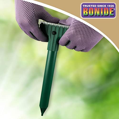 Bonide MoleMax Mole & Gopher Repeller Battery-Powered Sonic Spike | Animal Repellent Stake with Chatter Sound Technology