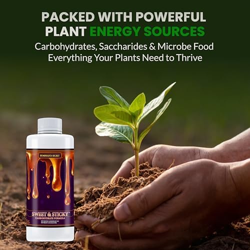 Humboldts Secret Sweet & Sticky Carbohydrate and Saccharide Plant Energy Additive | Indoor and Outdoor Plant Nutrients Enhancer for Growth and Aroma | Boosts Flavor and Development | 32 Ounce