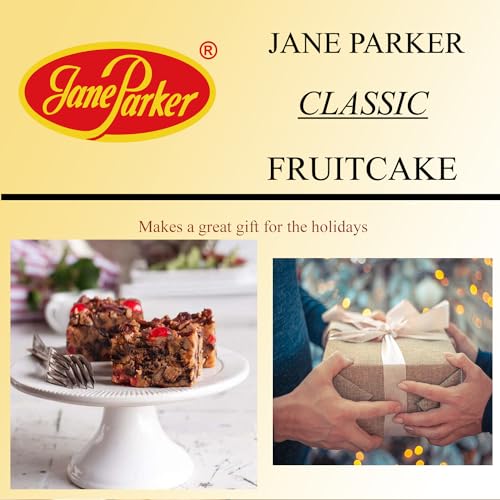 Jane Parker Classic Light Fruit Cake 16 Ounce (1 pound) Fruitcake in Box