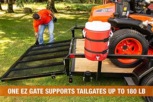 Buyers Products 5201000 EZ Gate Tailgate Assist, Reduce Physical Strain With Trailer Tailgates, Mounting Hardware Included, Handles gates up to 180lbs