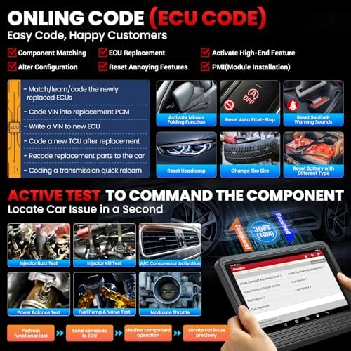 LAUNCH X431 PRO V5.0, 2026 New Bluetooth Bidirectional Scan Tool, ECU Code | 38+ Services, All-in-One Full System Automotive Scanner Diagnostic Tool