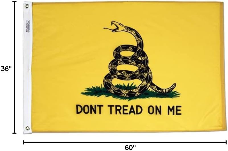 Annin Flagmakers Gadsden Animals Flag USA-Made, 3 x 5 Feet (Model 316420)