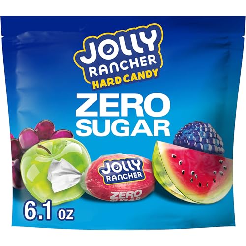 JOLLY RANCHER Zero Sugar Assorted Fruit Hard Candy Bulk Bag, 6.1 oz