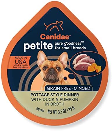 Canidae Pure Petite Premium Wet Dog Food for Small Breeds, Minced with Beef & Carrots, 3.5 oz, (Case of 12) Grain Free