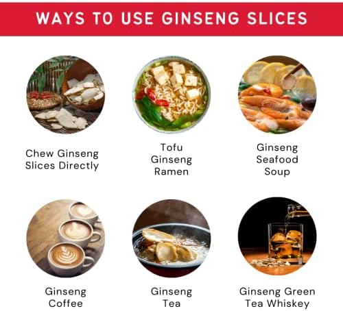 Baumann Wisconsin Ginseng - Medium Slices 4 oz - 100% Natural Panax Ginseng Herb, Pure Dried American Ginseng for Enhanced Focus & Energy