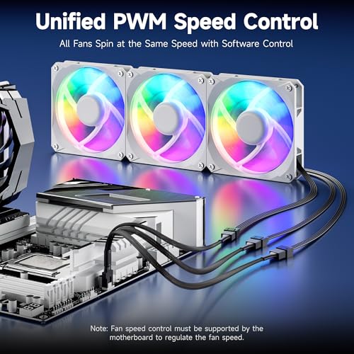 Cable Matters 2-Pack 3 Way 4-Pin PWM Fan Splitter Cable, 12 inches / 30 cm