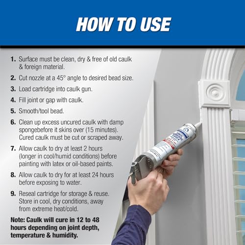 Dap 00005 6 Pack White Phenoseal Does It All Vinyl Adhesive Caulk 10-Ounce