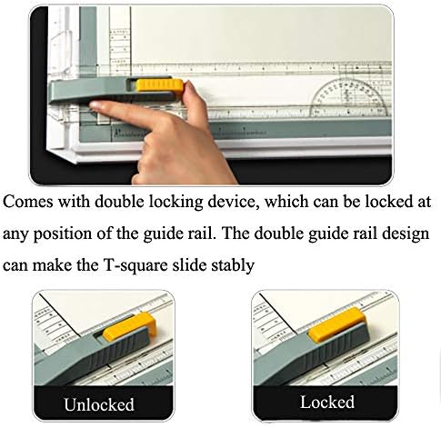 SALEMAR Inch Scale A3 Drafting Table Drawing Board Graphic Architectural Sketch Tool Set