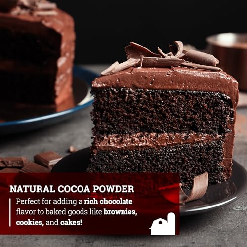 Hoosier Hill Farm Natural Cocoa Powder, Unsweetened, 1LB (Pack of 1)