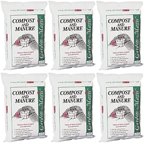 Michigan Peat Garden Magic Odor-Free Compost & Manure Blend, 40 lb | Outdoor Lawn and Gardeniing Mixture with Nutrients and Minerals for Soil Potting and Planting