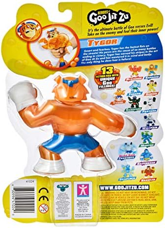 Heroes of Goo Jit Zu - Single Squishy Tiger Action Figure, Tygor