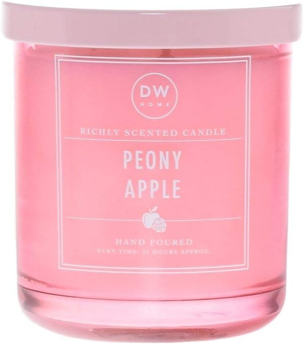 DW Home Single Wick Peony Apple Scented Candle